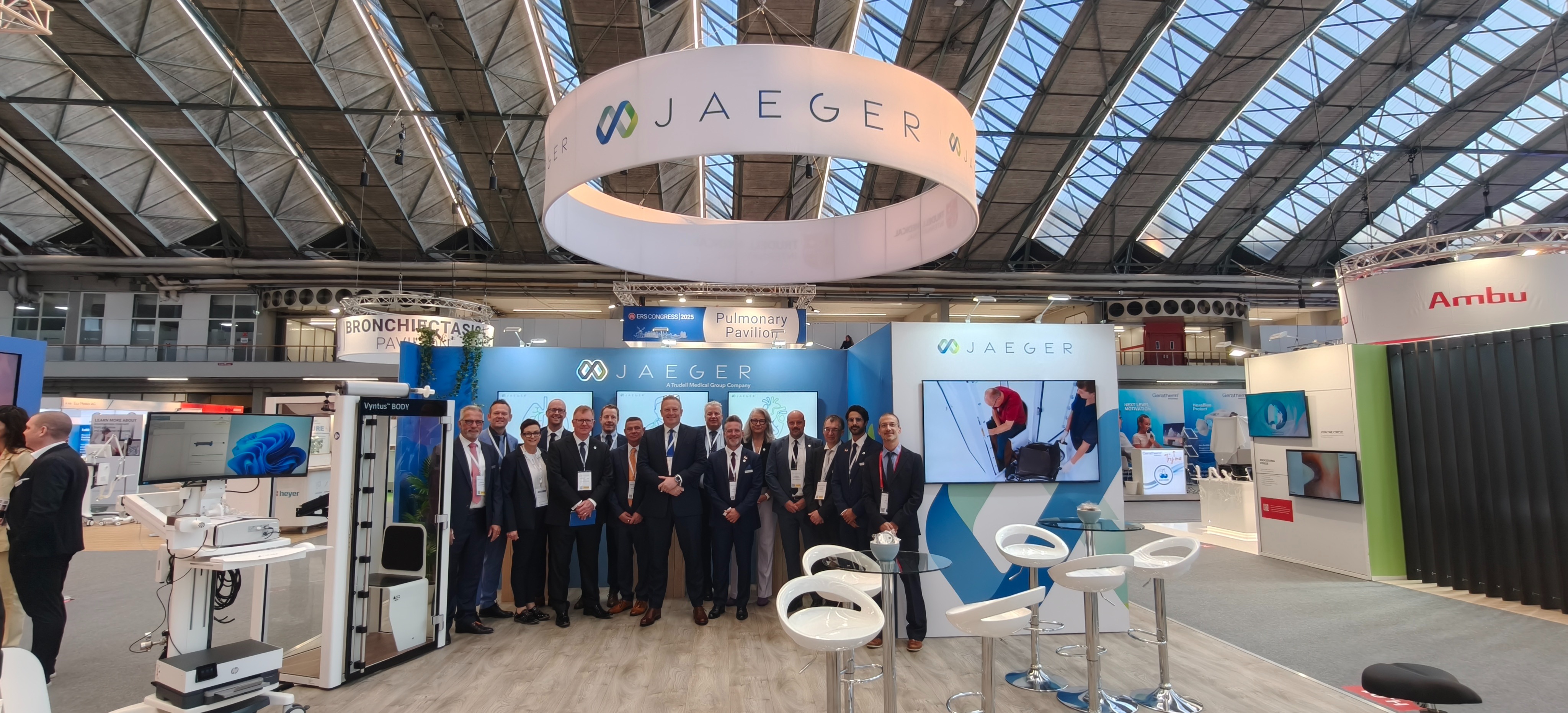 Jaeger team at conference booth